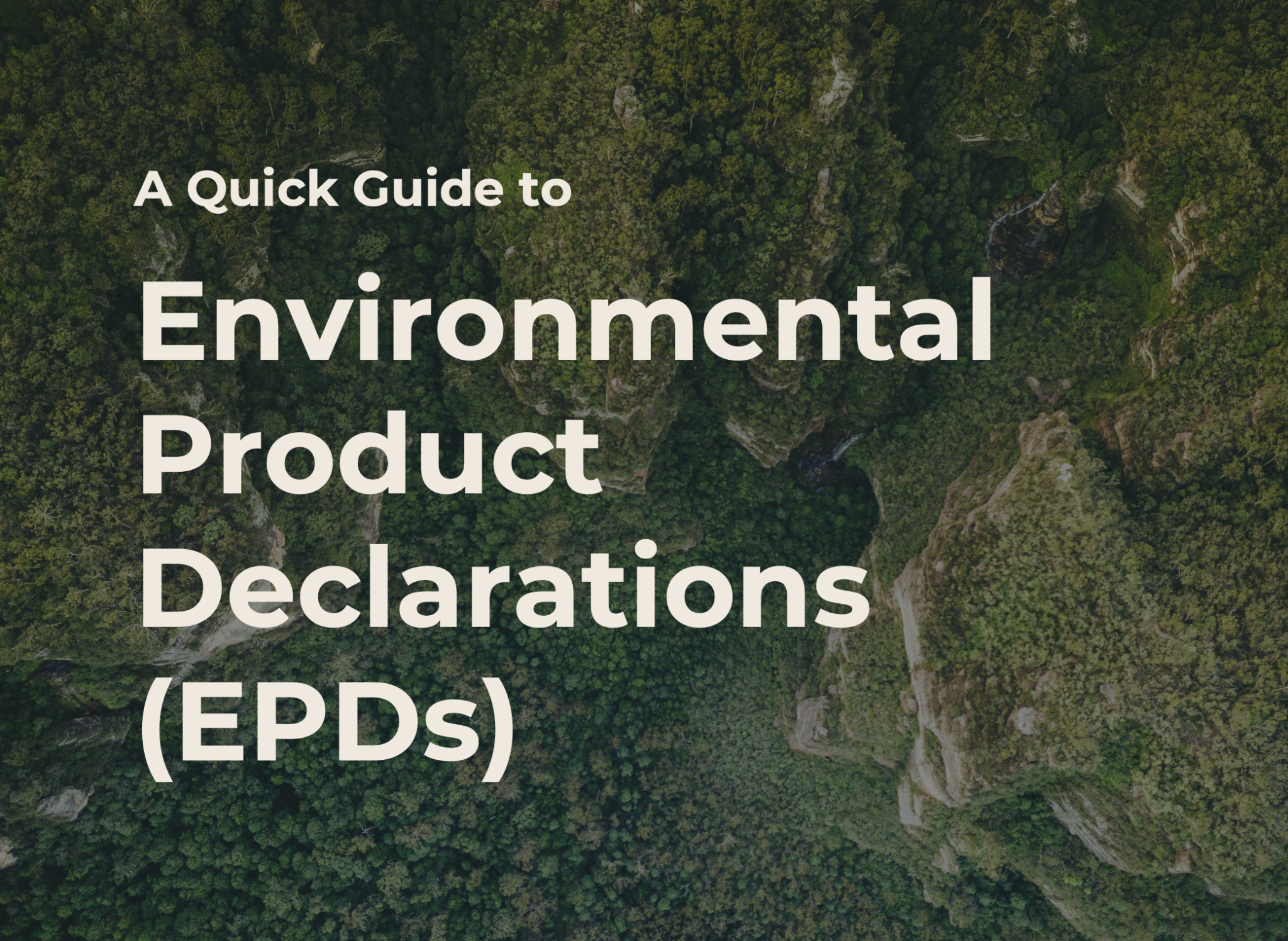 Environmental Product Declarations (EPDs)